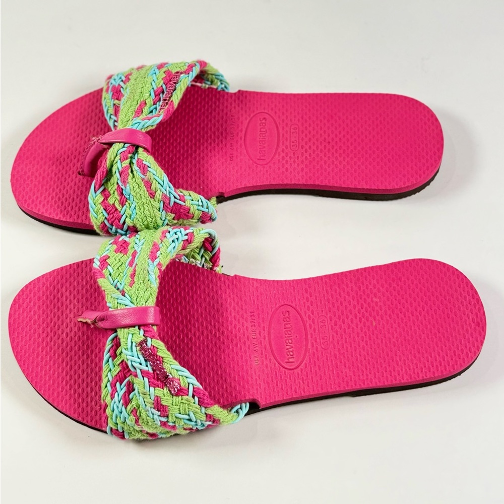 Havaianas Flip-Flops You Saint Tropez Mesh - Pink Size 35-36 - Picture 7 of 7
